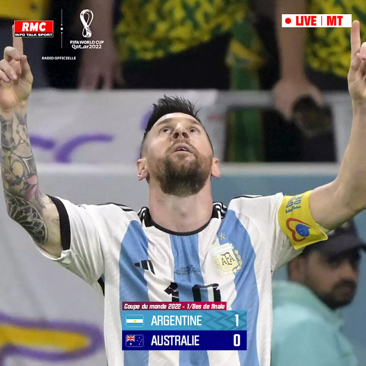 EN DIRECT - Argentine-Australie: Messi porte l'Albiceleste vers les quarts