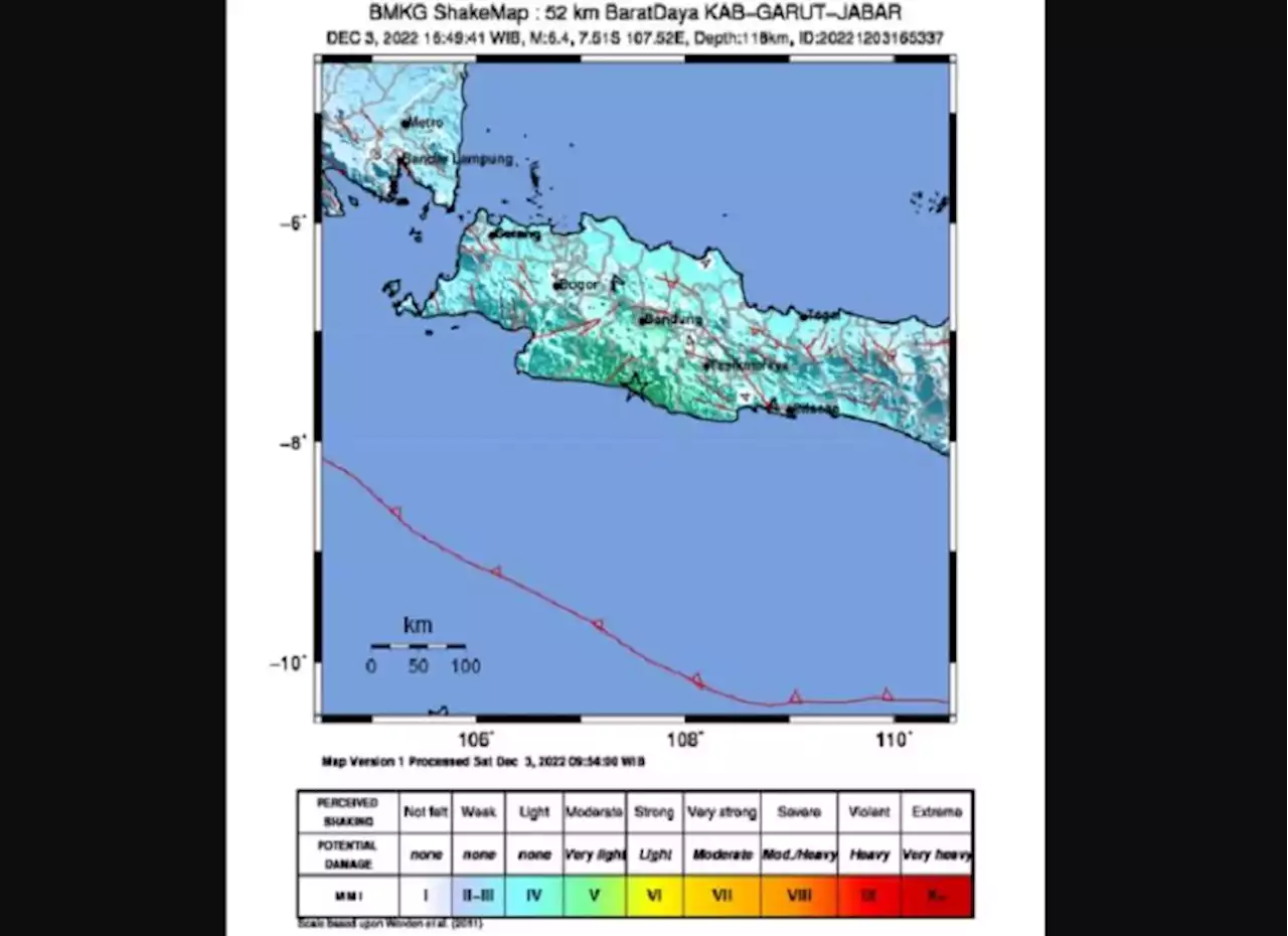 Guncangan Gempa Garut Berkekuatan M6,4 Terasa hingga Jogja