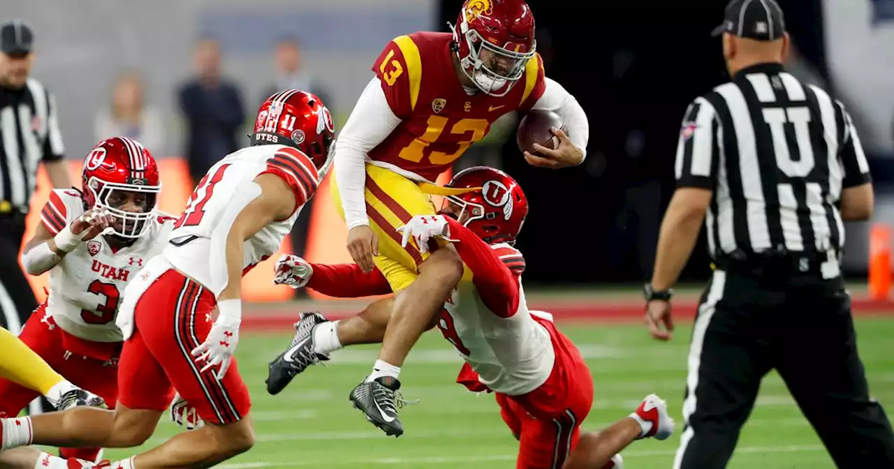 With USC star quarterback Caleb Williams hurt, Utah’s defense smelled ‘blood in the water’