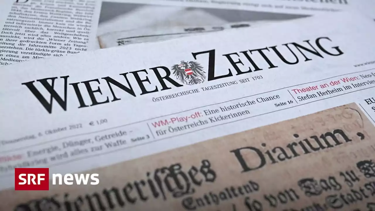 Nach 319 Jahren - Die «Wiener Zeitung» könnte bald keine Zeitung mehr sein