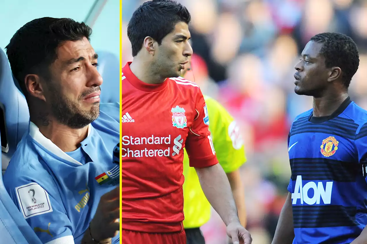 Evra reacts to photo of Suarez's tears after former Liverpool rival's World Cup exit