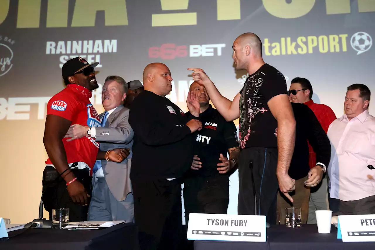 Tyson Fury and Derek Chisora: A history of violence from death threats, fines and smashed tables