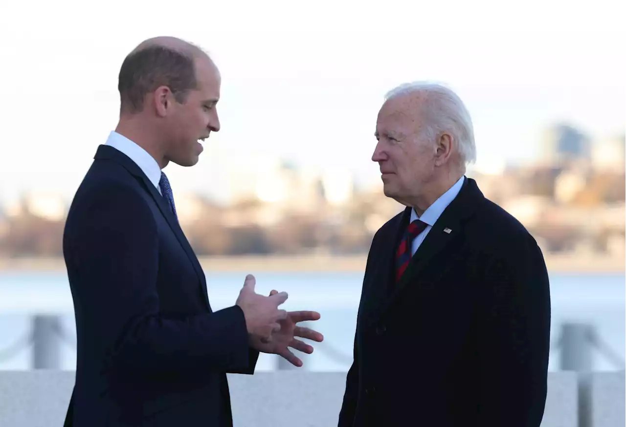 Prince William and Joe Biden heckled by protesters as they meet in Boston