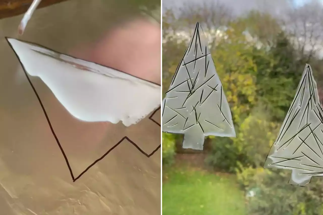 I'm a crafty mum - here's easy way to make your own Christmas window stickers