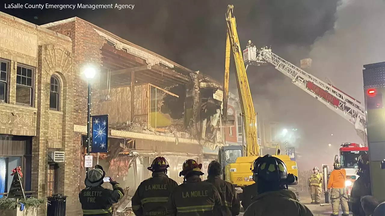 Fire in downtown Mendota, IL damages storefronts, pet shop