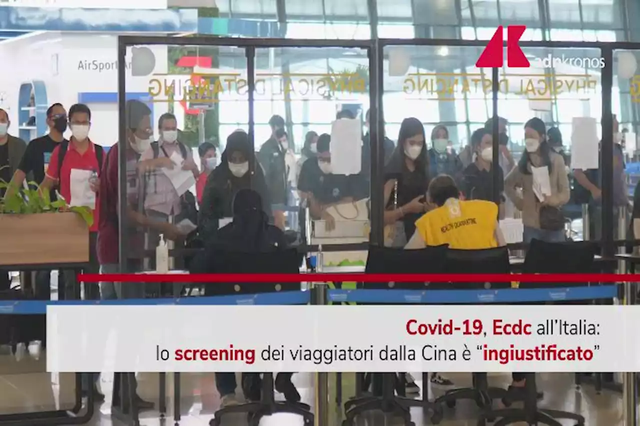 Covid, Ecdc: ingiustificato screening su viaggiatori dalla Cina