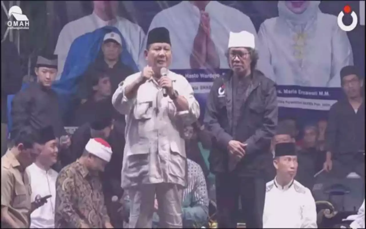 Momen Kocak Menhan Prabowo Panik Dengar Komentar Cak Nun