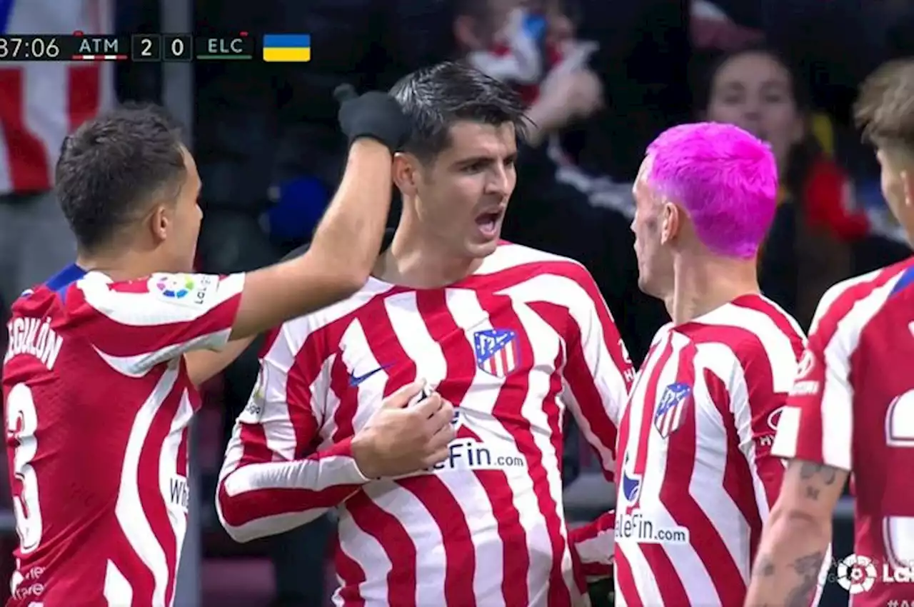 Video Kocak Alvaro Morata Tidak Sadar Sudah Cetak Gol hingga Diberi Tahu Griezmann - Bolasport.com