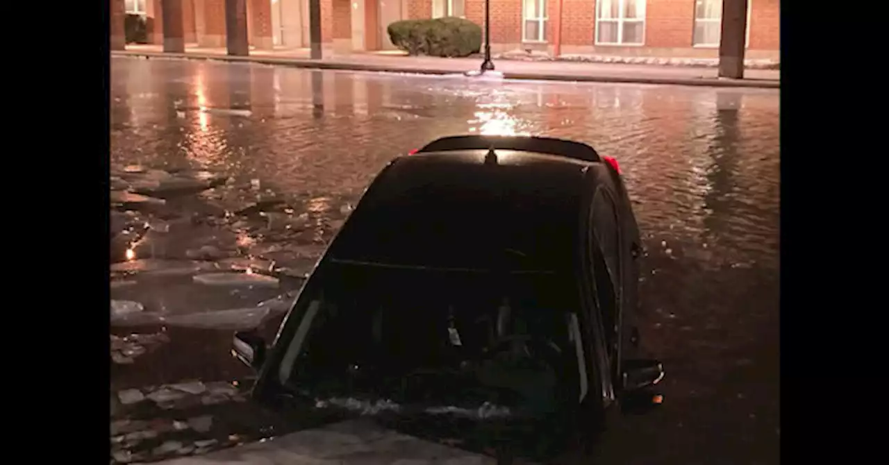 Indianapolis Woman Drives Vehicle on Frozen Canal, Crashes Through Ice