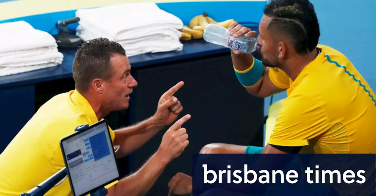 ‘Thrown under the bus’: Kyrgios returns serve at Hewitt