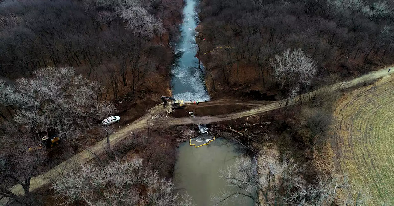 Keystone Pipeline back up and running after oil spill in rural Kansas creek