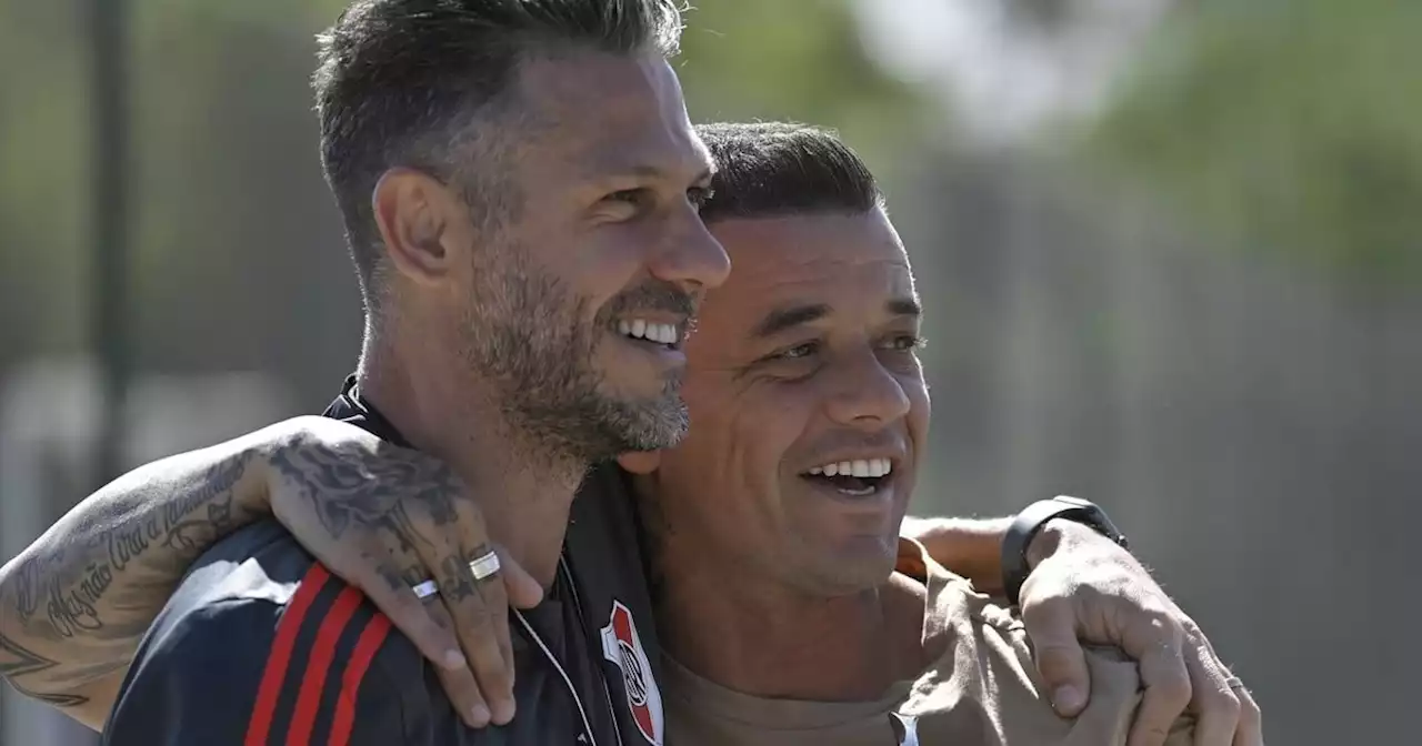 La visita que sorprendió a Demichelis en la práctica de River