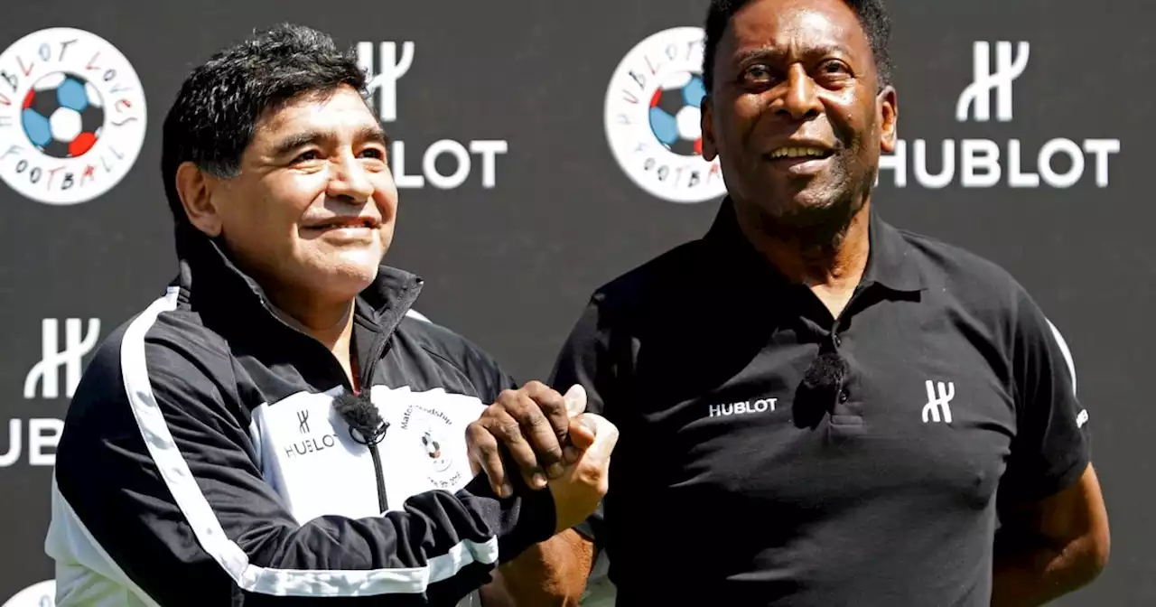 Pelé-Maradona: la historia de una relación con mil idas y vueltas