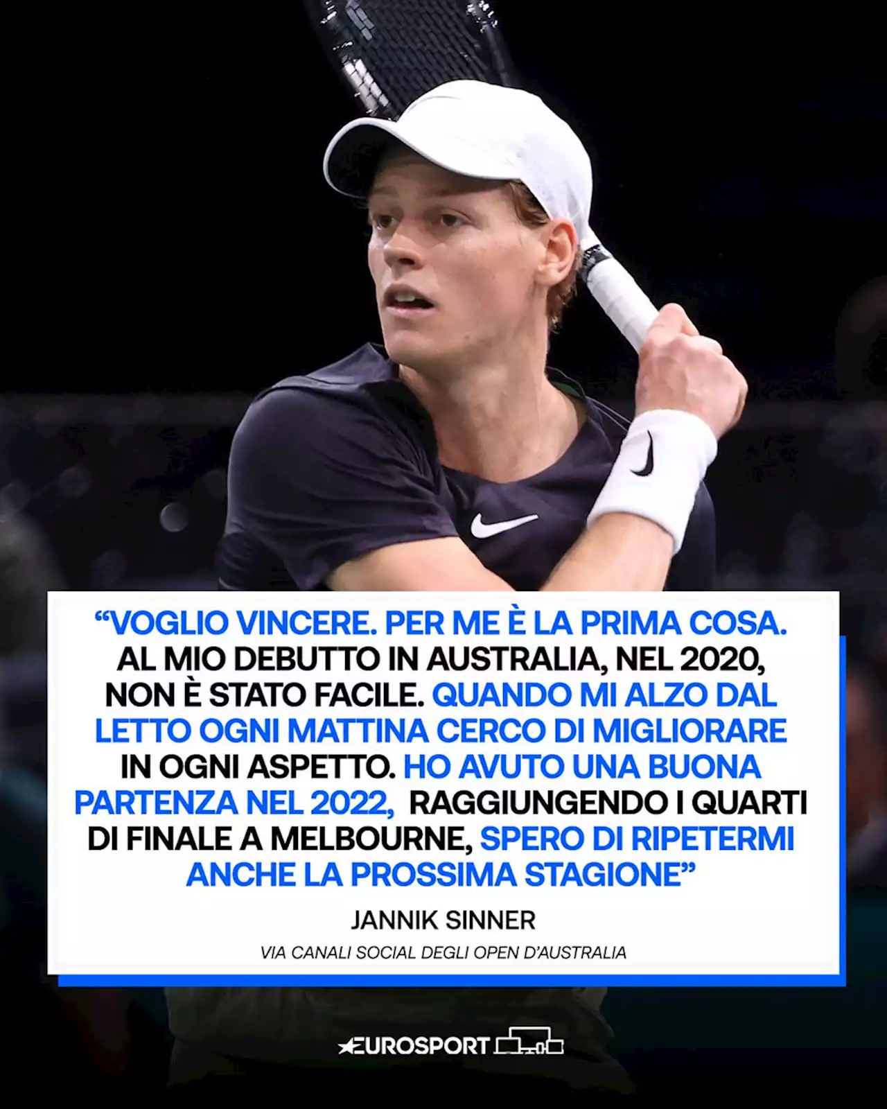 Tennis, Jannik Sinner è arrivato in Australia: “Spero di ripetere il buon inizio della scorsa stagione'