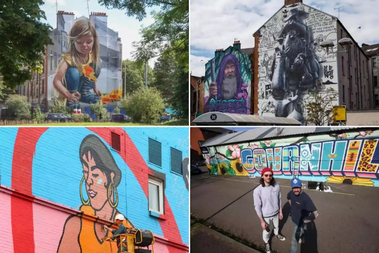 We look back at some incredible murals that popped up around Glasgow in 2022