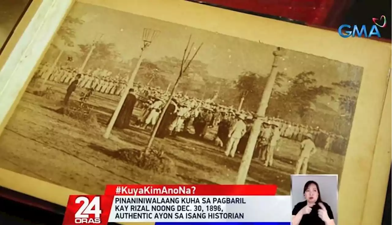 Antique collector shows photo of Jose Rizal execution at Bagumbayan