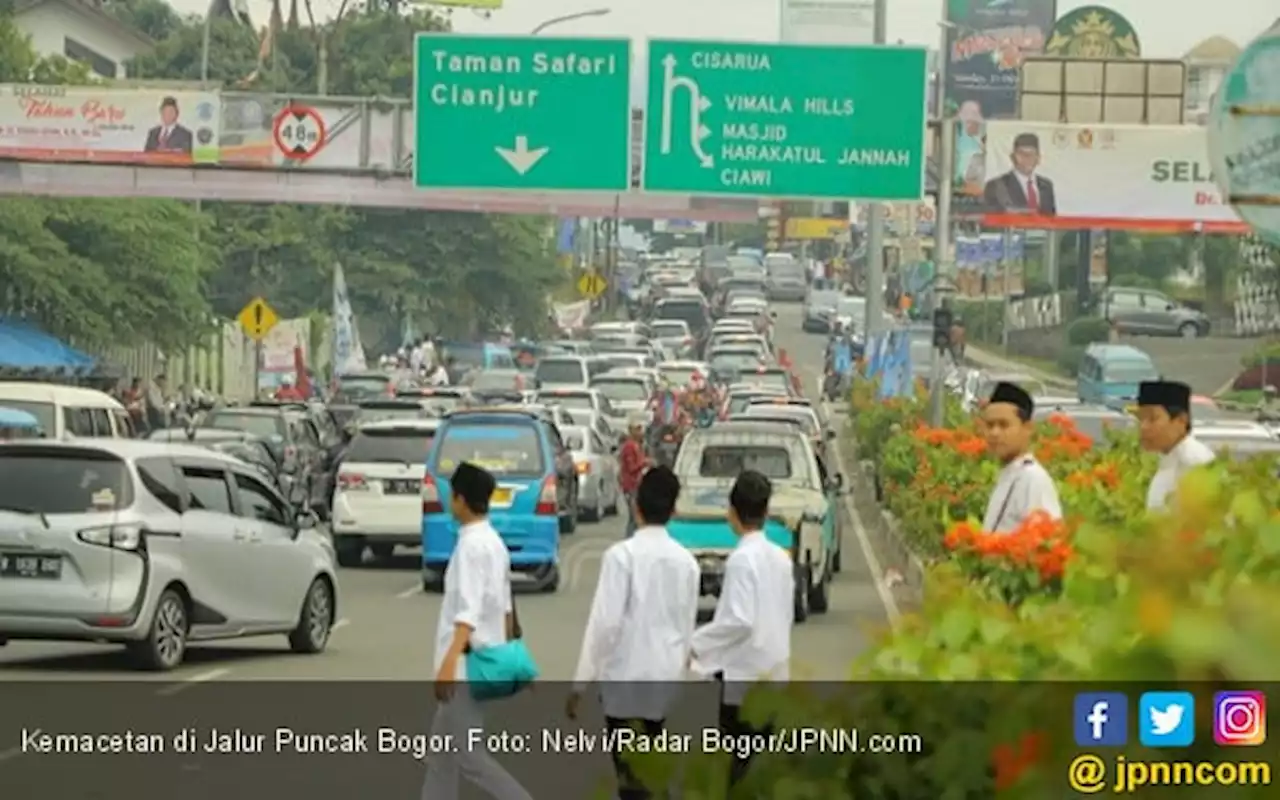 Malam Tahun Baru, Polisi Bakal Berlakukan Car Free Night di Kawasan Puncak Bogor