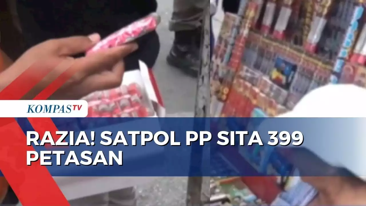 Jelang Tahun Baru 2023, Satpol PP Kota Padang Gelar Razia dan Sita 399 Petasan!