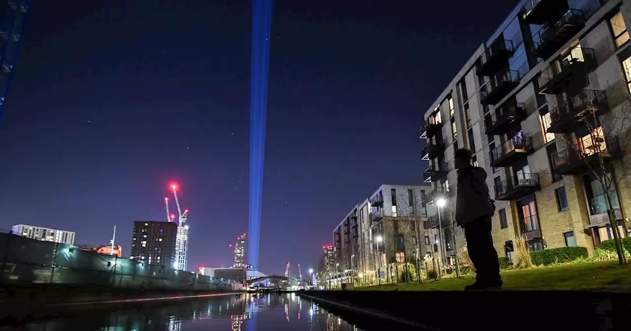 Mancunians given glimpse of spectacular new artwork lighting up our skyline