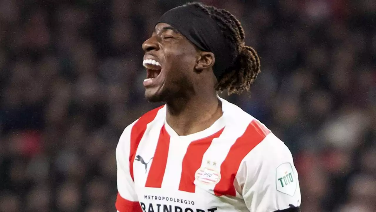 Madueke leidt PSV zonder Gakpo naar winst op AC Milan