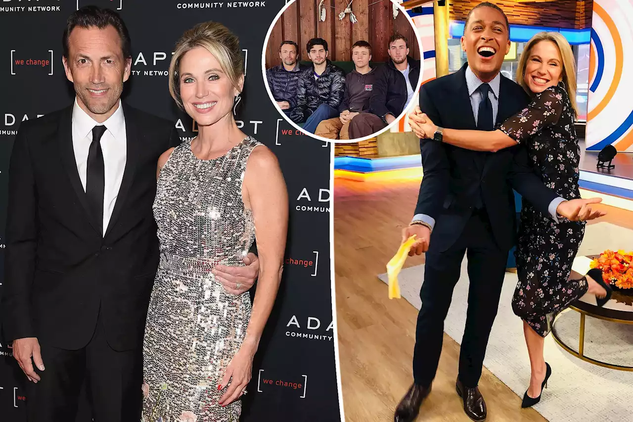 Andrew Shue’s son posts pic without Amy Robach after T.J. Holmes affair