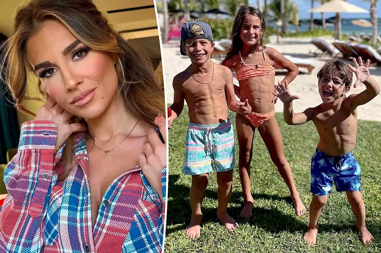 Jessie James Decker brushes off backlash over kids’ abs: I’m ‘proud of them’