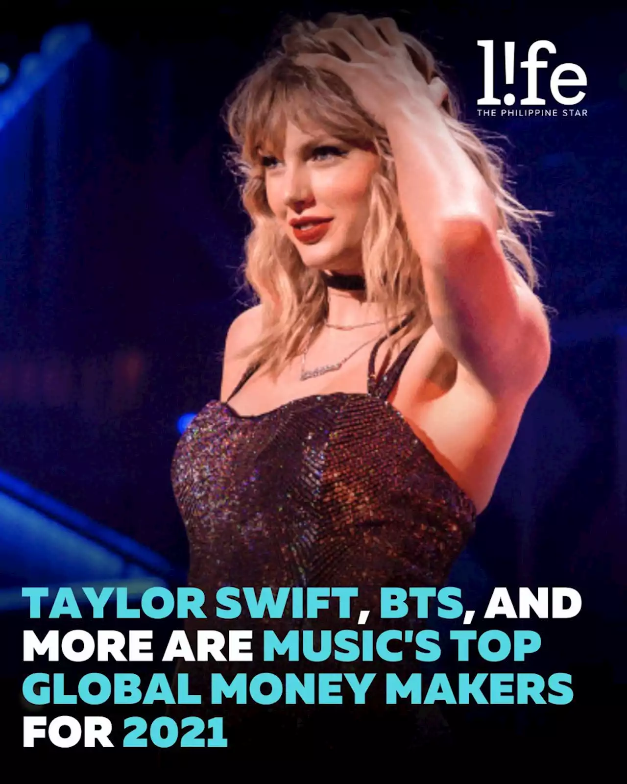 Taylor Swift, BTS, and more are music's top global money makers for 2021