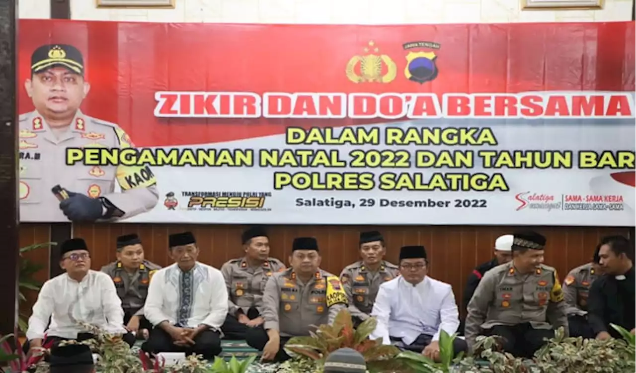 Polres Salatiga Gelar Zikir dan Doa Bersama Lintas Agama