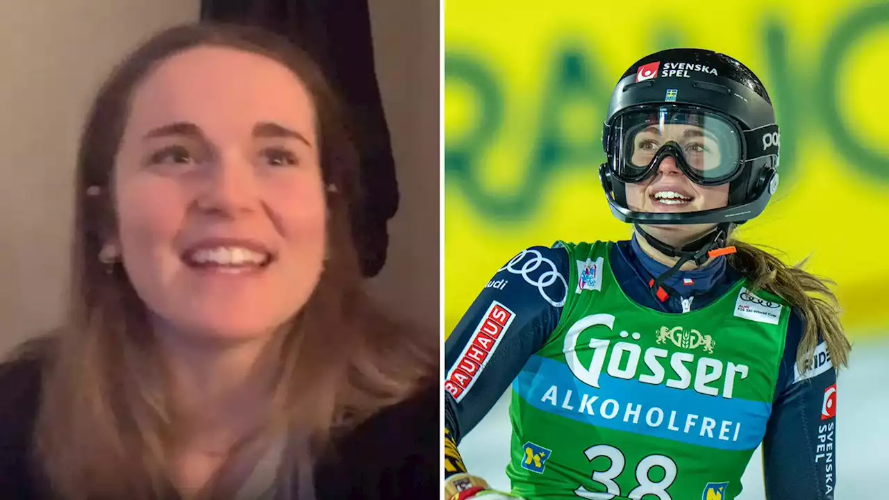 Alpint: Moa Boström Müssener efter succéåket i världscupen i slalom