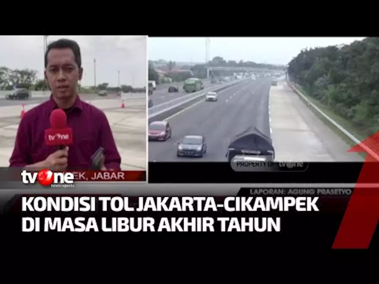 Pantauan Arus Lalu Lintas di Tol Jakarta-Cikampek Ramai Lancar - tvOne