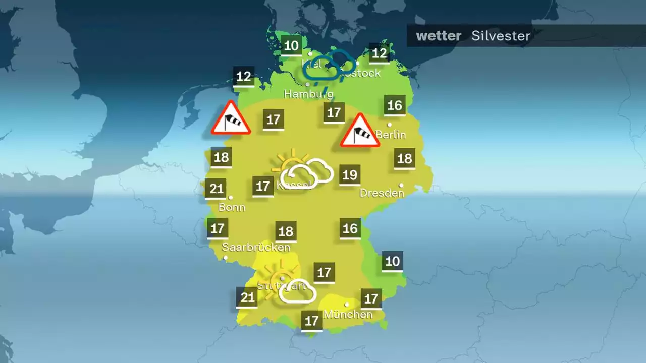 Temperaturrekord: Bis zu 21 Grad an Silvester