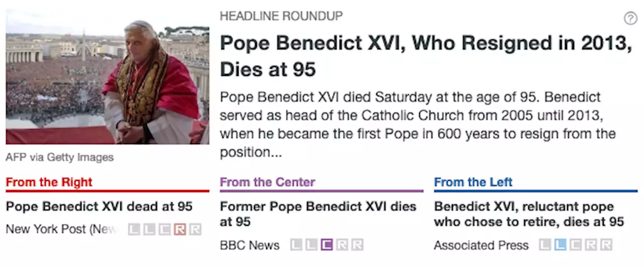 Pope Benedict XVI, Who Resigned in 2013, Dies at 95