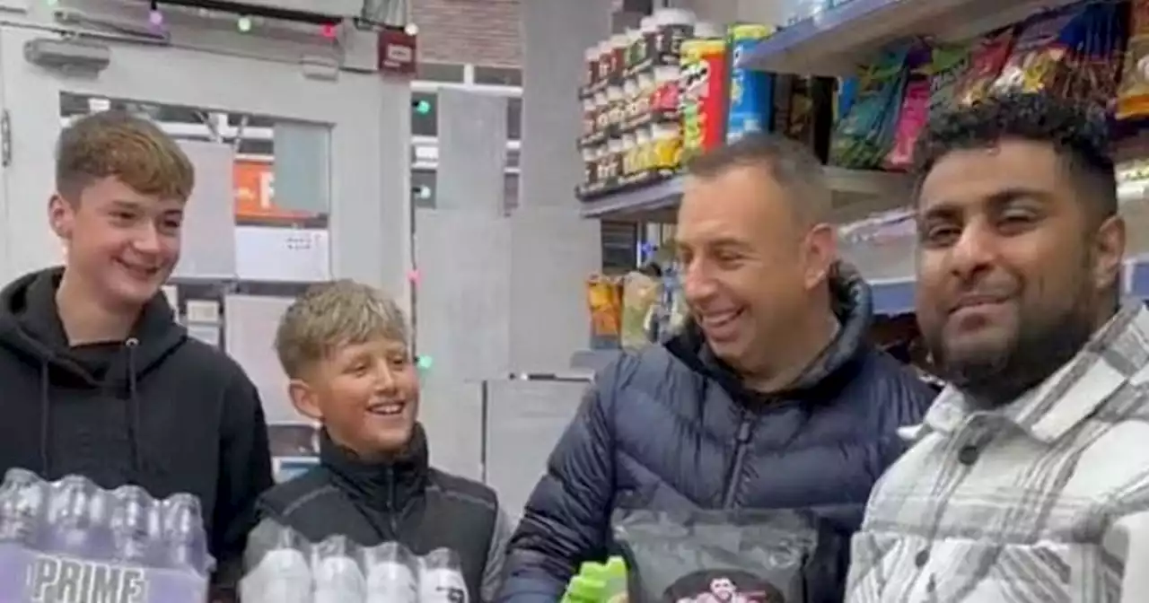 Doting dad spends £1k on Prime energy drinks as Christmas presents for sons