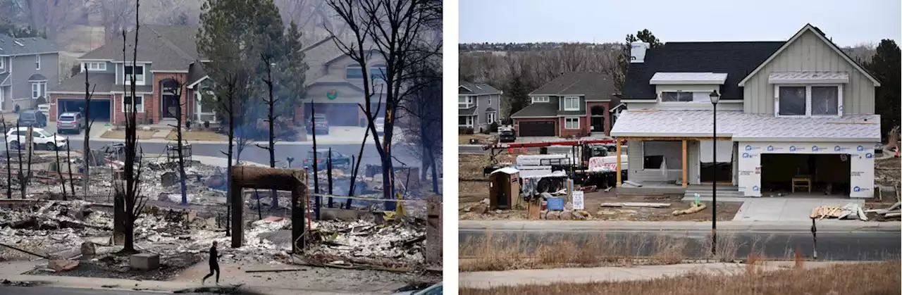 PHOTOS: Scenes from the Marshall fire, then and now