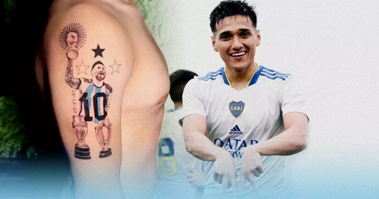 El tremendo tatuaje de Messi que se hizo un jugador de Boca