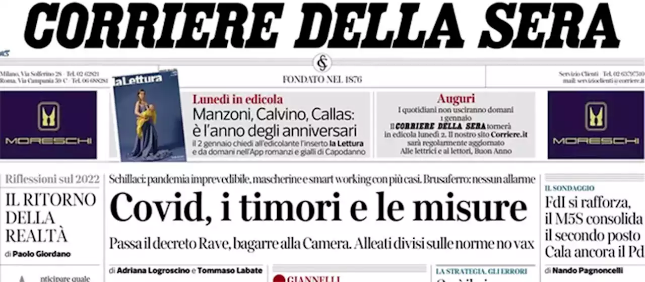 Le prime pagine di oggi - Il Post