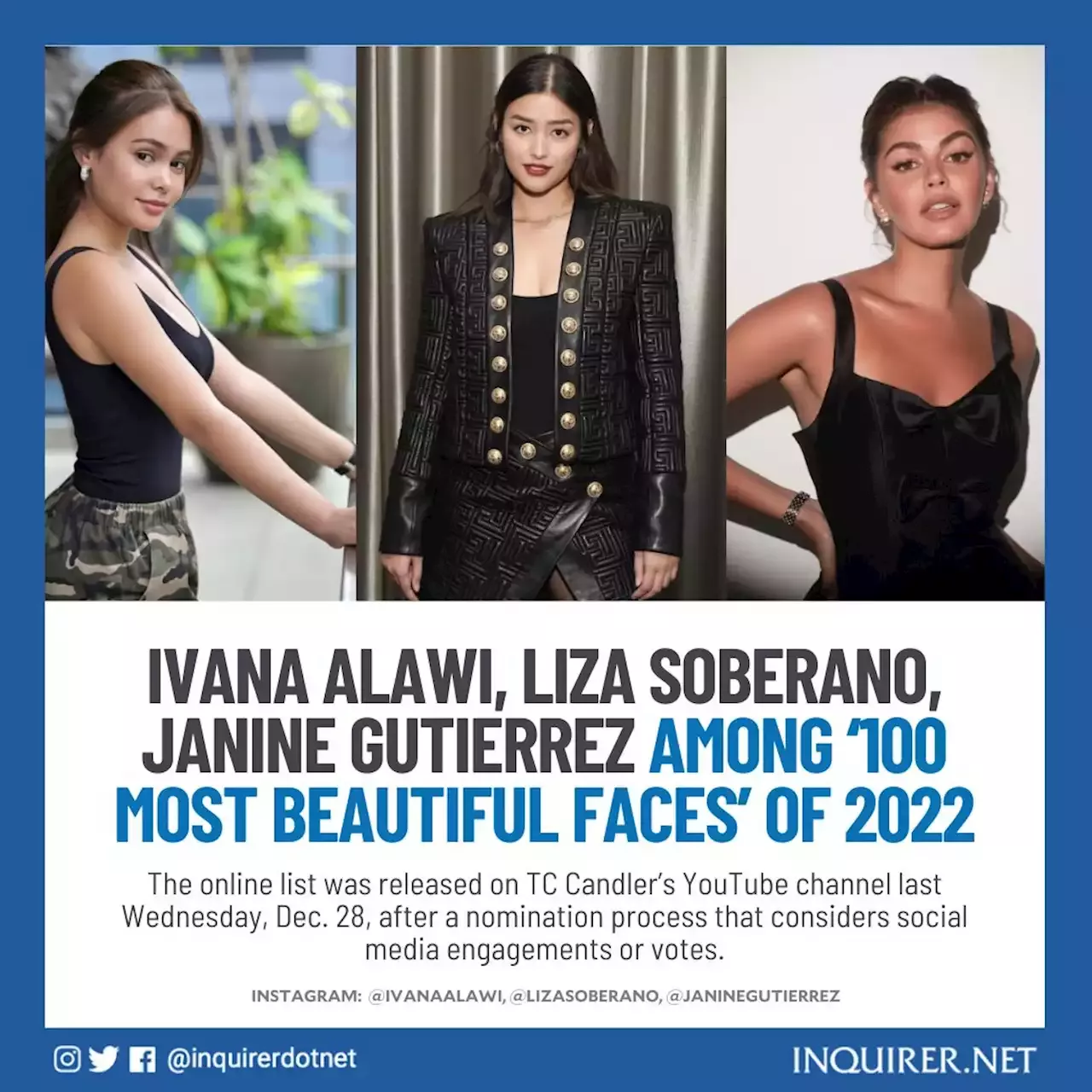 Ivana Alawi Liza Soberano Janine Gutierrez Among ‘100 Most Beautiful Faces Of 2022 6577