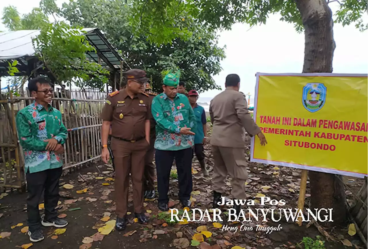 Pastikan Aset Tanah Tetap Utuh, Perbatasan Banongan Dipasangi Papan Nama