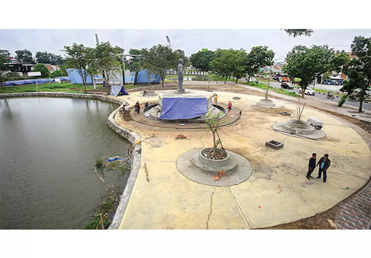 Wajah Baru Taman-Taman di Sidoarjo Sudah Tuntas Dikerjakan - JawaPos.com