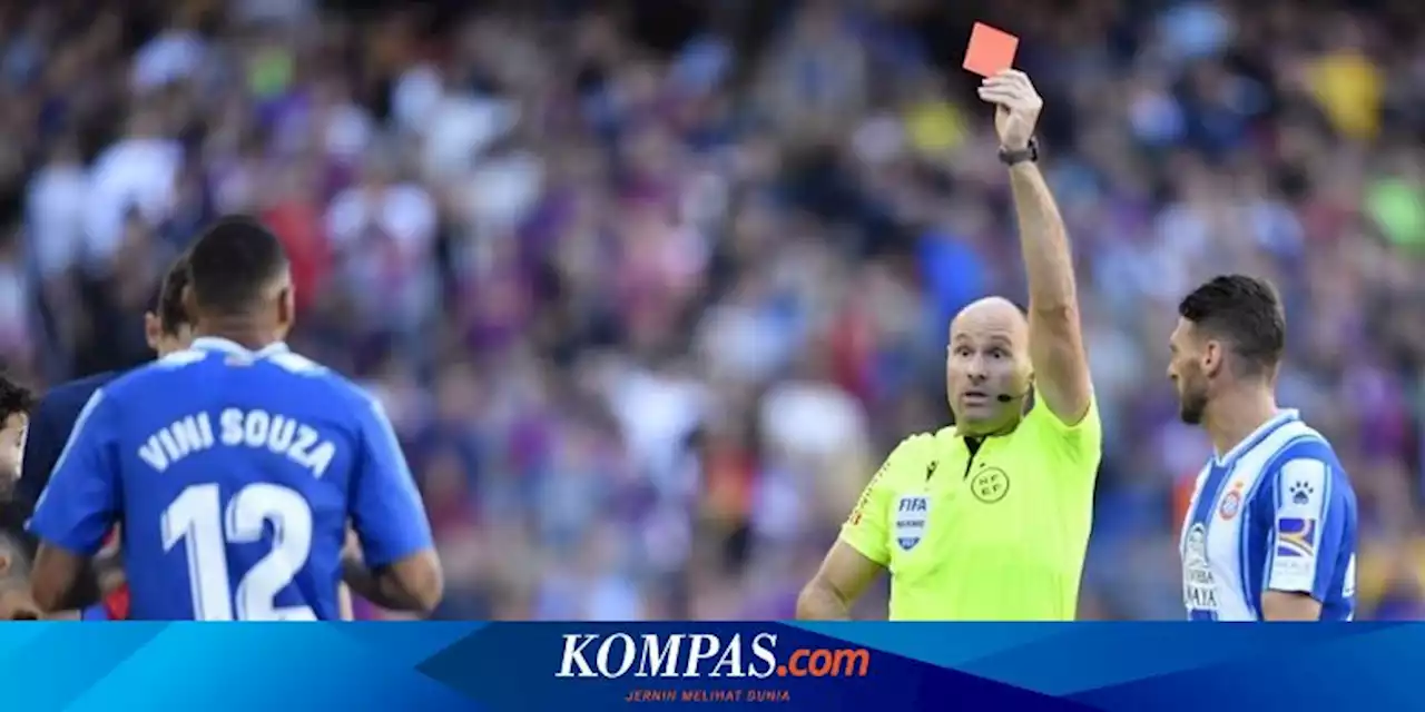 Barcelona Vs Espanyol, Wasit Mateu Lahoz Ubah Camp Nou Jadi Ladang Kartu