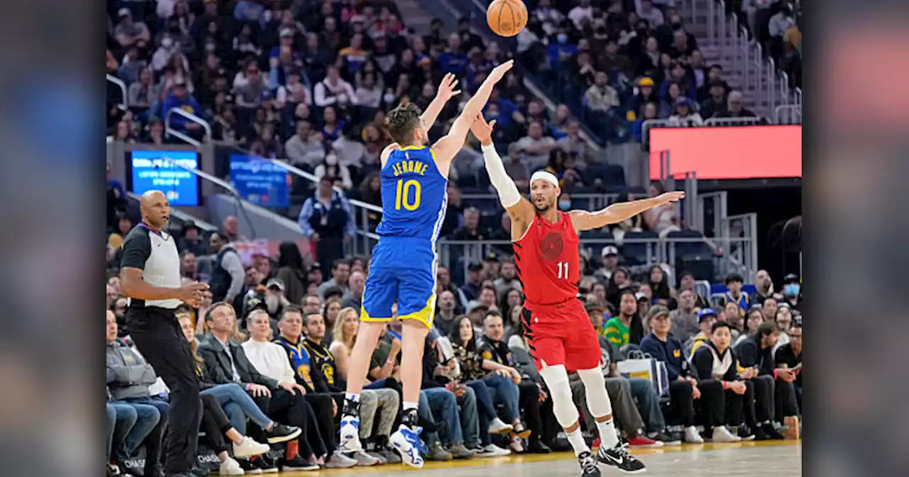 Poole scores 41, Thompson 31 as Warriors beat Trail Blazers