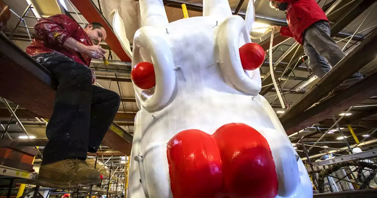 Photos: First look at Rose Parade floats as they come to life