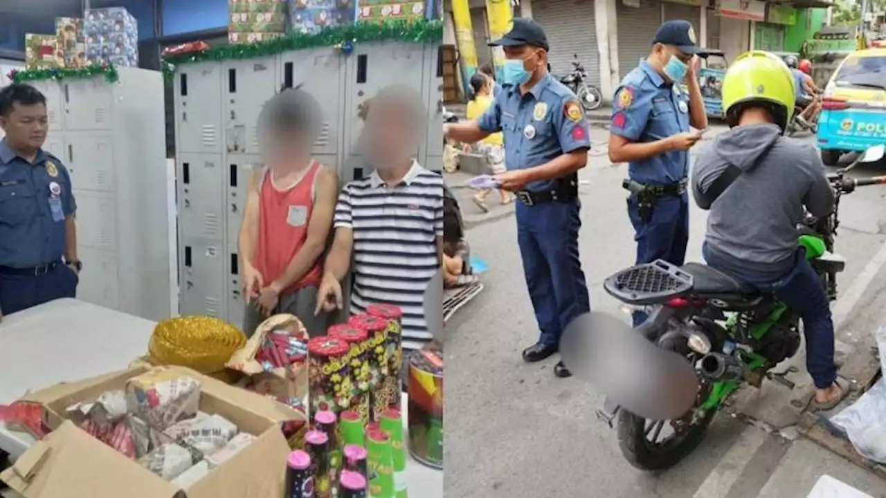 37 people arrested in Muntinlupa for selling firecrackers, using open mufflers