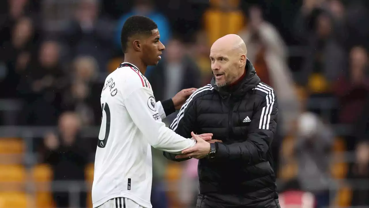 Ten Hag blij met reactie gestrafte Rashford: 'Het is allemaal weer goed'