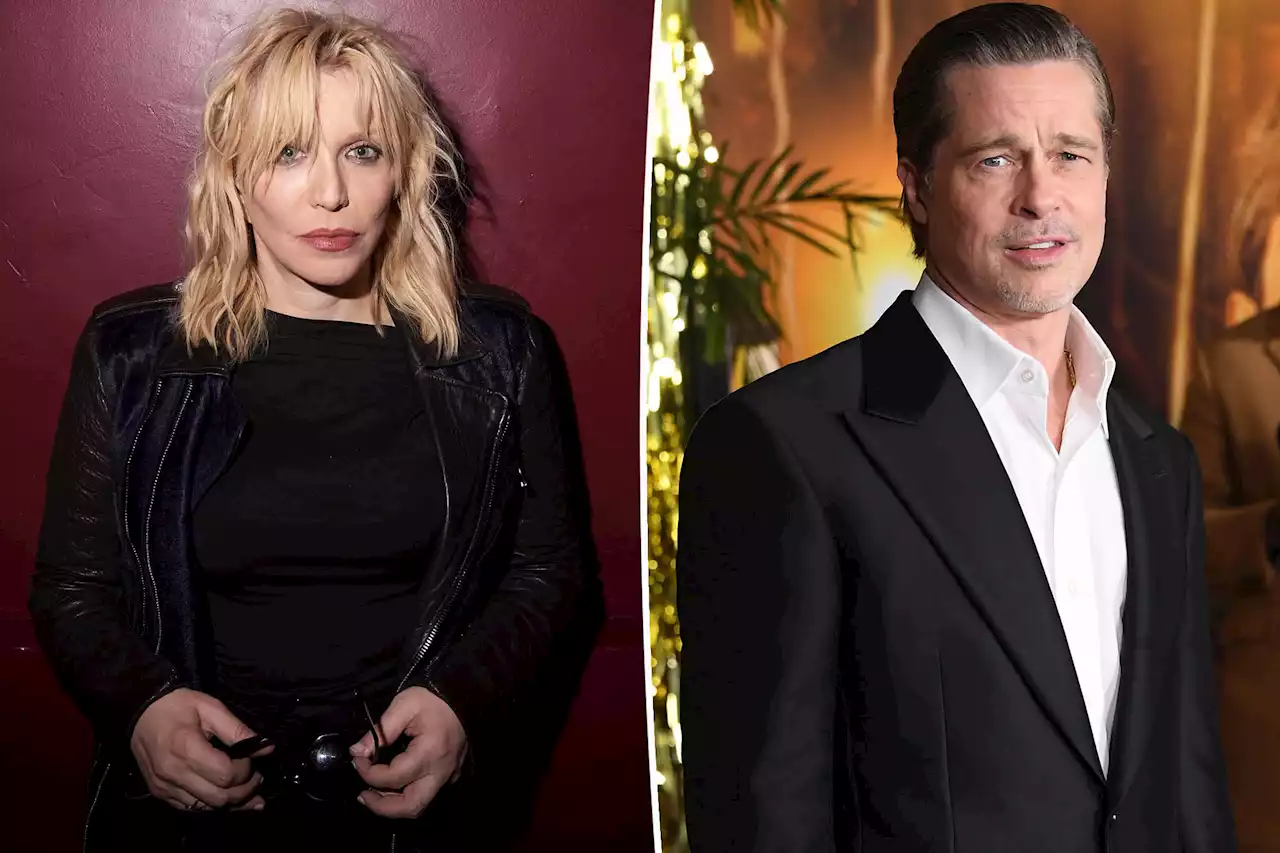 Courtney Love goes after Brad Pitt: ‘He kept stalking me about Kurt’