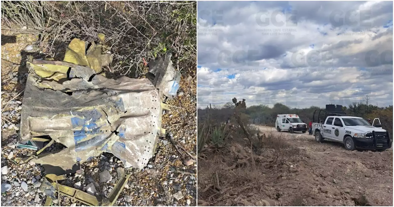 Aeronave se desploma en el municipio de Venado, San Luis Potosí; hay varios heridos