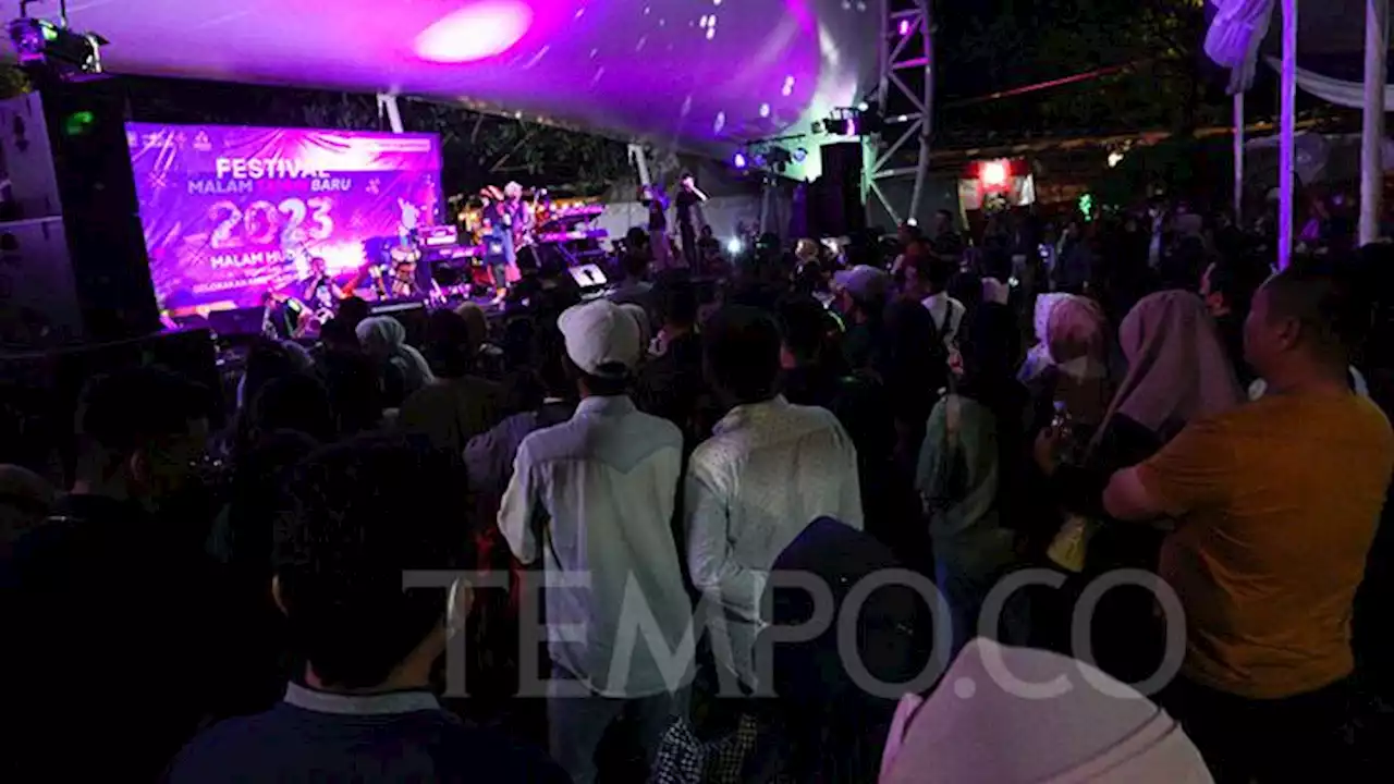 Suasana Perayaan Malam Tahun Baru di Thamrin 10