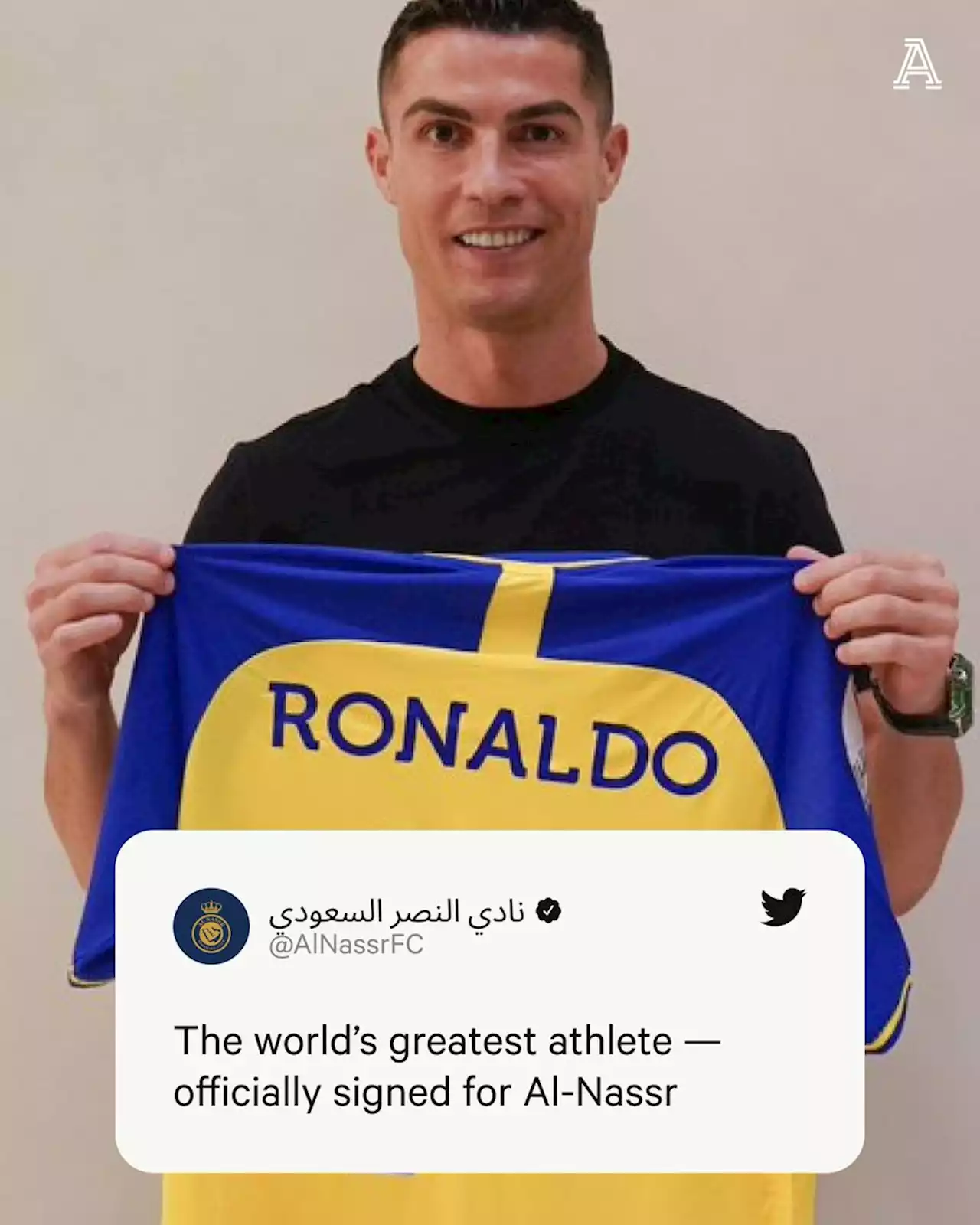 Ronaldo joins Saudi Arabian side Al-Nassr