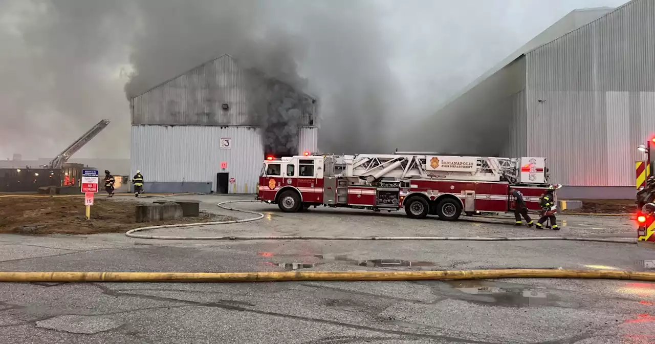 Over 75 firefighters battle recycling plant fire on Indy’s southside