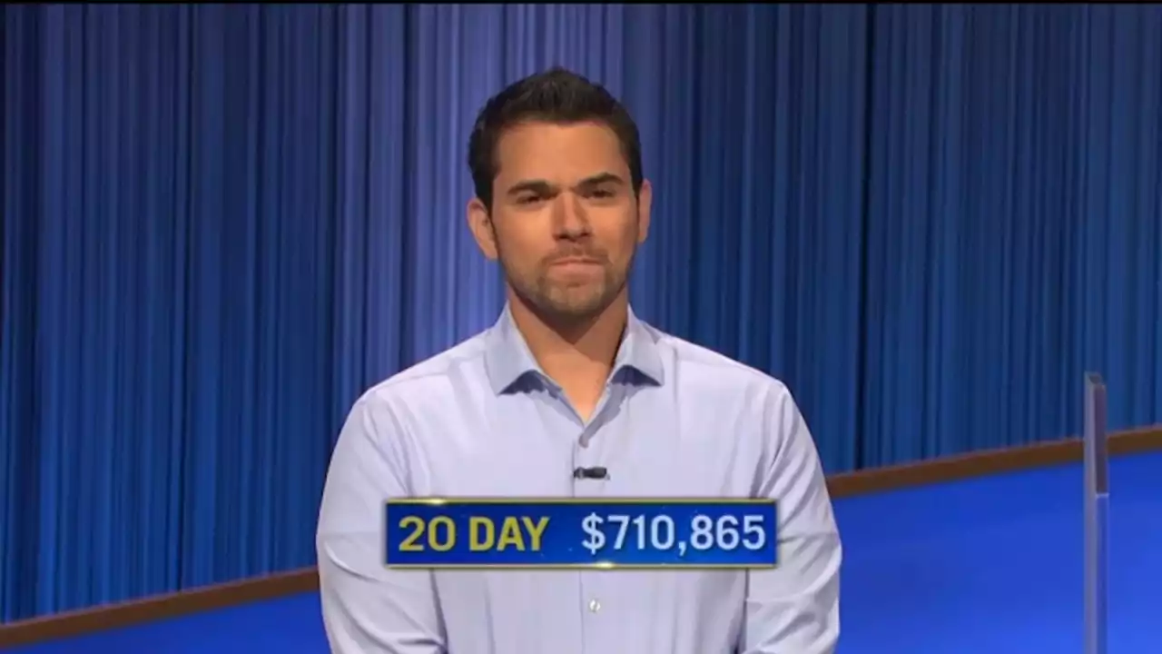 New Jersey native has won 20 consecutive games on 'Jeopardy!'